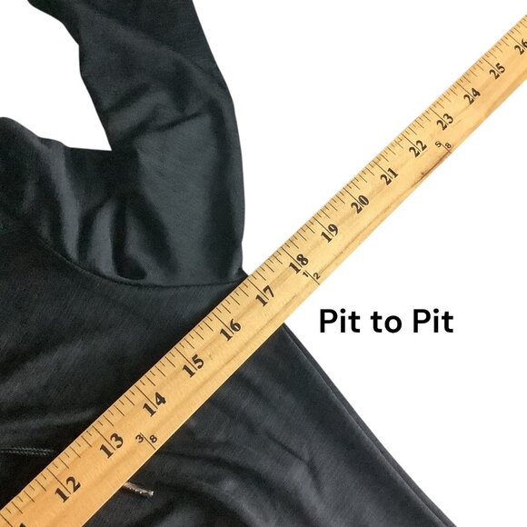 Calvin Klein Performance Quick Dry Womens Black Hooded Long Sleeve Ruched Top M - Picture 10 of 16